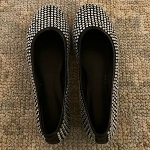 Black Rhinestone Ballet Flats - very sparkly! Not able to capture in picture.